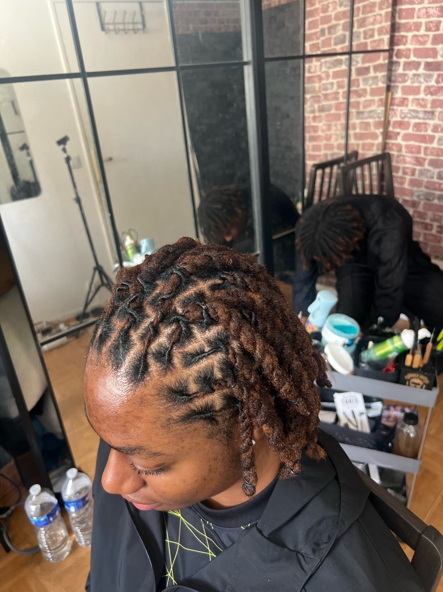 Retwist tête complète ou taper + coiffure A ( acompte 30€, prix final 60€)