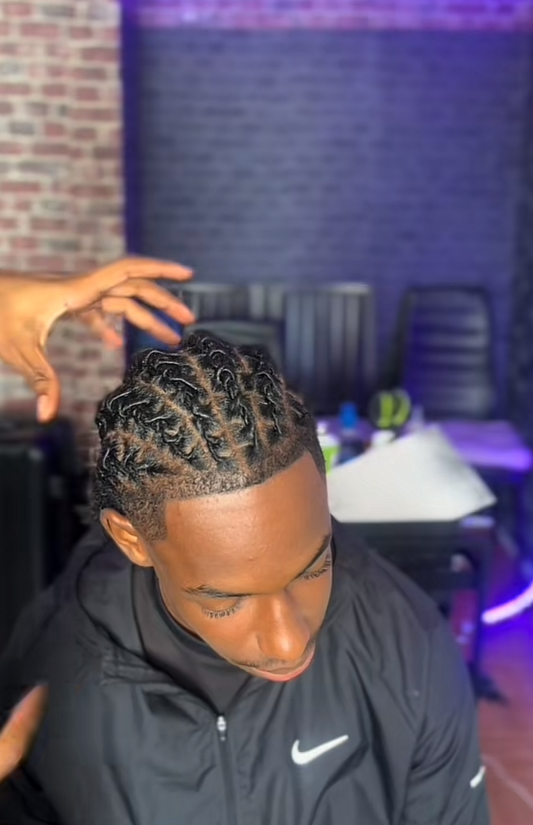 Retwist tete complete ou taper + tresses simple ( acompte 25€, prix final 50€)