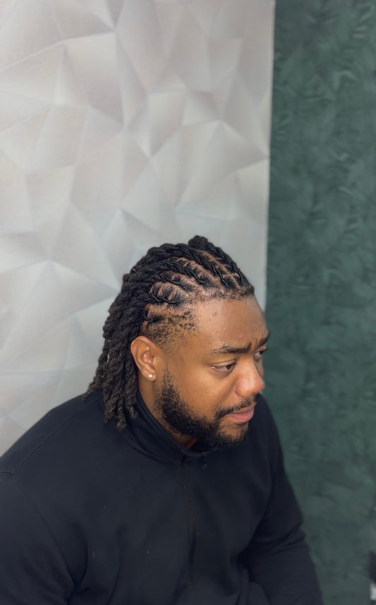 Retwist tête complète ou taper + Fulani ( acompte 30€, prix final 70€)